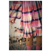 Louise Misha Fushia Tartan Roads Massilia Dress
