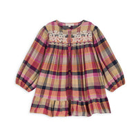 Louise Misha Fushia Tartan Roads Massilia Dress