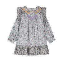 Louise Misha Cream Retro Pansy Lara Dress