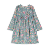 Louise Misha Blue Rosa Damascena Roulotta Dress