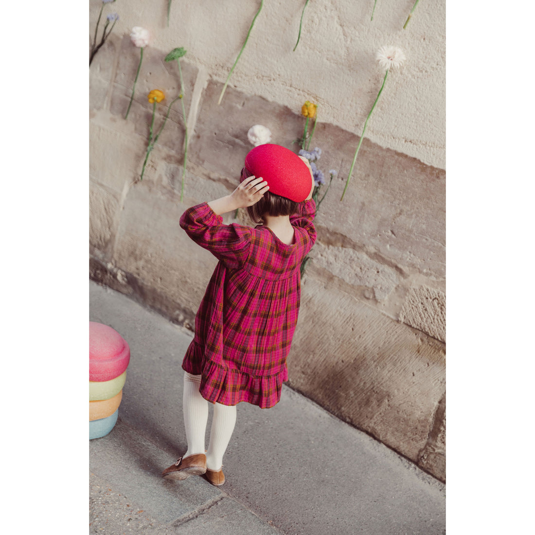 Louise Misha Pink Check Massilia Dress