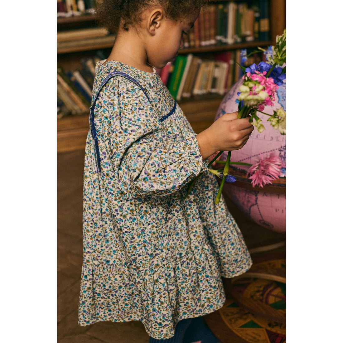 Louise Misha Velvet Cream Aster Isatys Dress