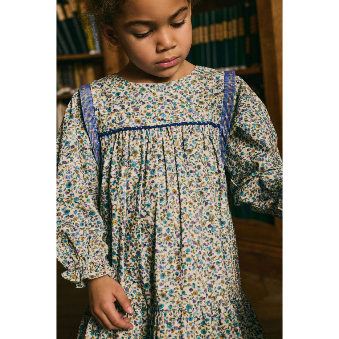 Louise Misha Velvet Cream Aster Isatys Dress