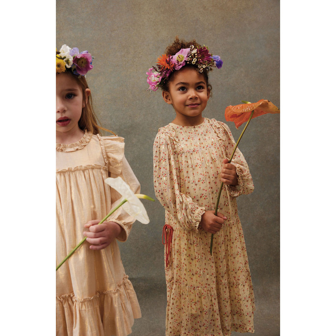 Louise Misha Cream Misty Laurels Nyna Dress