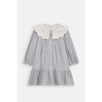 Louise Misha Cream Blue Stripes Dress