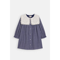 Louise Misha Indigo Cozy Checks Hyacinte Dress
