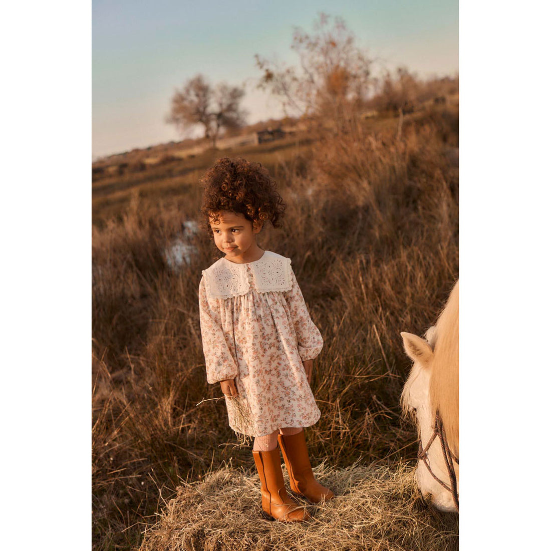 Louise Misha Cream Arinola Dress