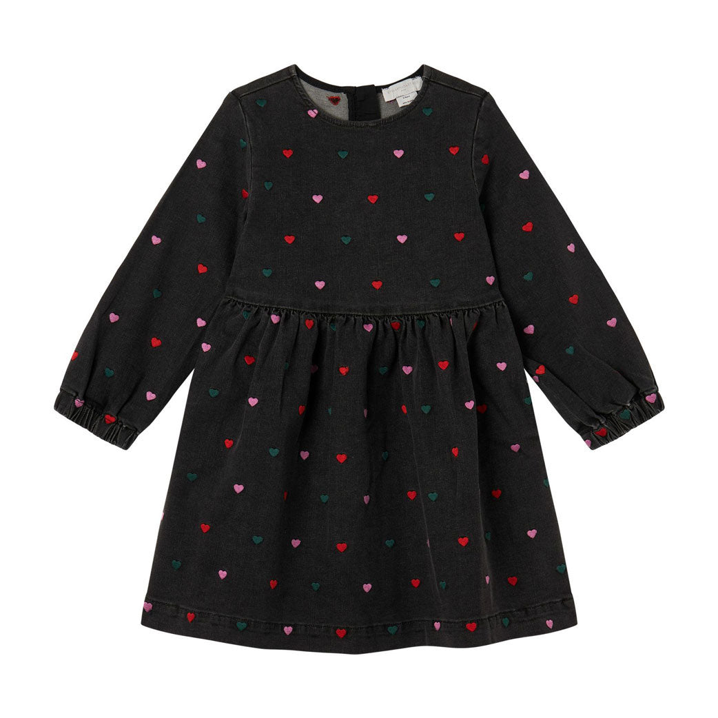 Stella Mccartney Black Hearts Denim Dress