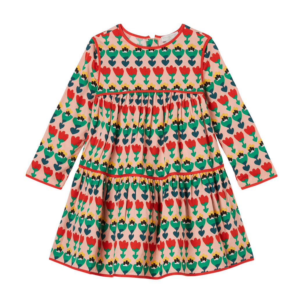 Stella Mccartney Multi Double Flowers Row Twill Dress