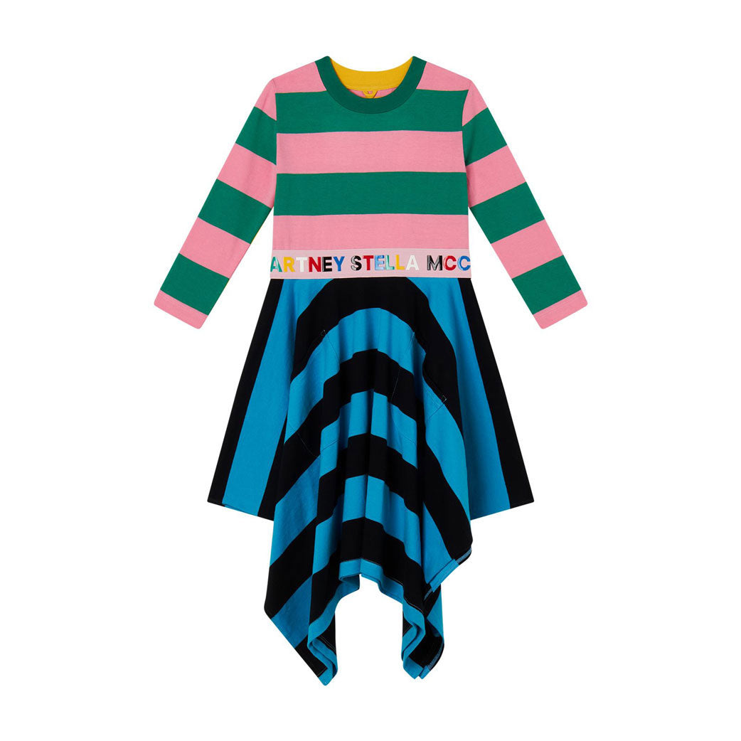 Stella Mccartney Multi Striped Jersey Dress