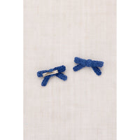Misha and Puff Blue Ribbon Goldie Bow Set