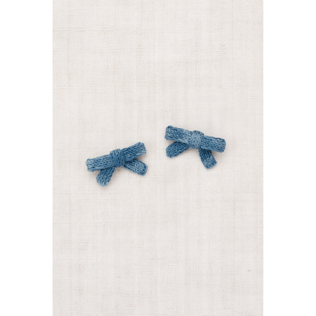 Misha and Puff Blue Slate Goldie Bow Set