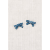 Misha and Puff Blue Slate Goldie Bow Set