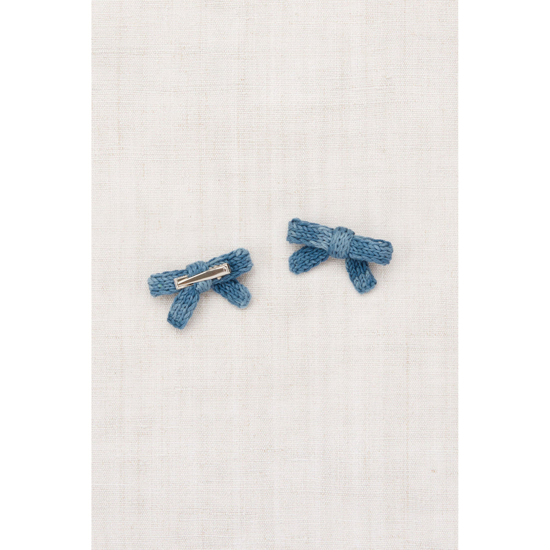 Misha and Puff Blue Slate Goldie Bow Set
