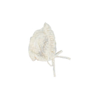 Bebe Organic Antique White Grace Bonnet