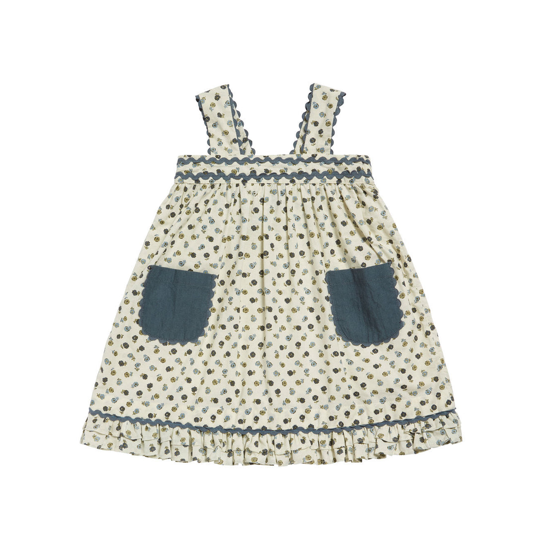 Little Cotton Clothes Daisy Floral Greta Pinafore