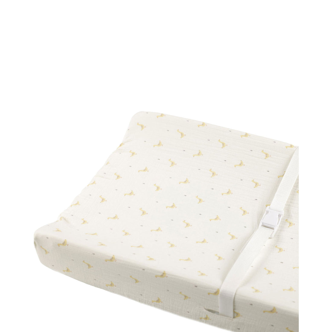 Quincy Mae Ivory Geese Changing Pad Cover