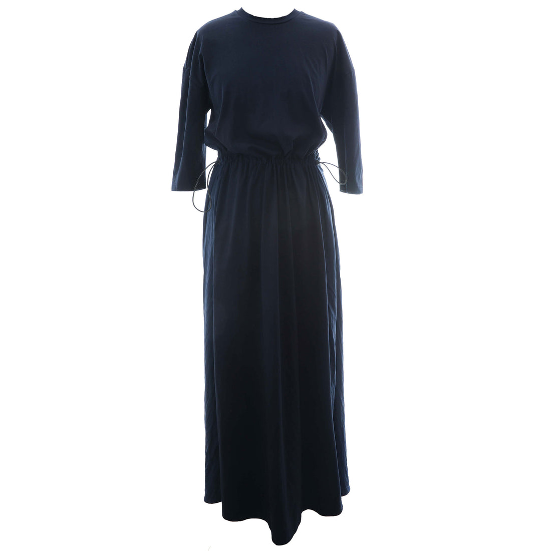 HEV Navy Denim Panelled Toggle Dress