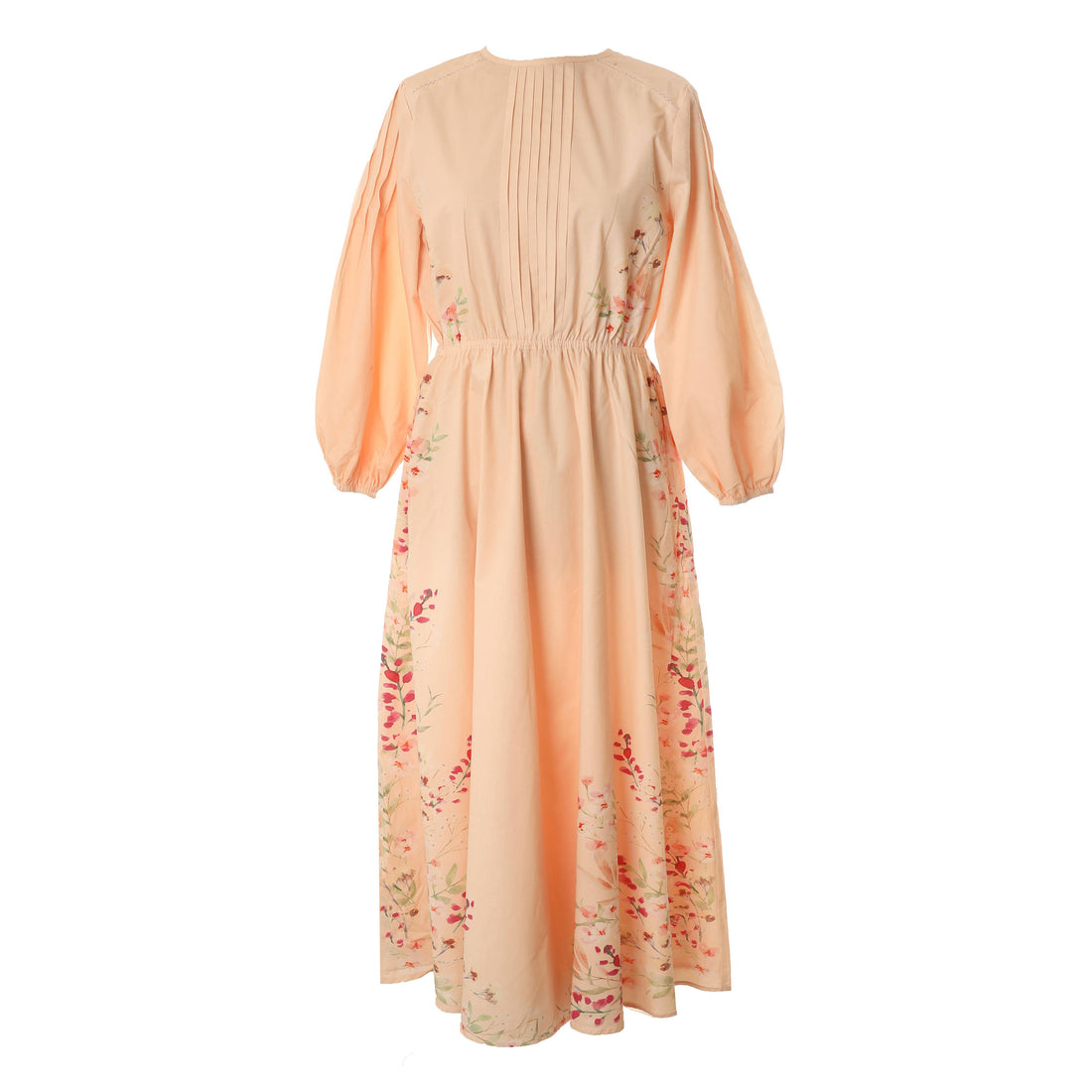 HEV Peach Floral Print Dress