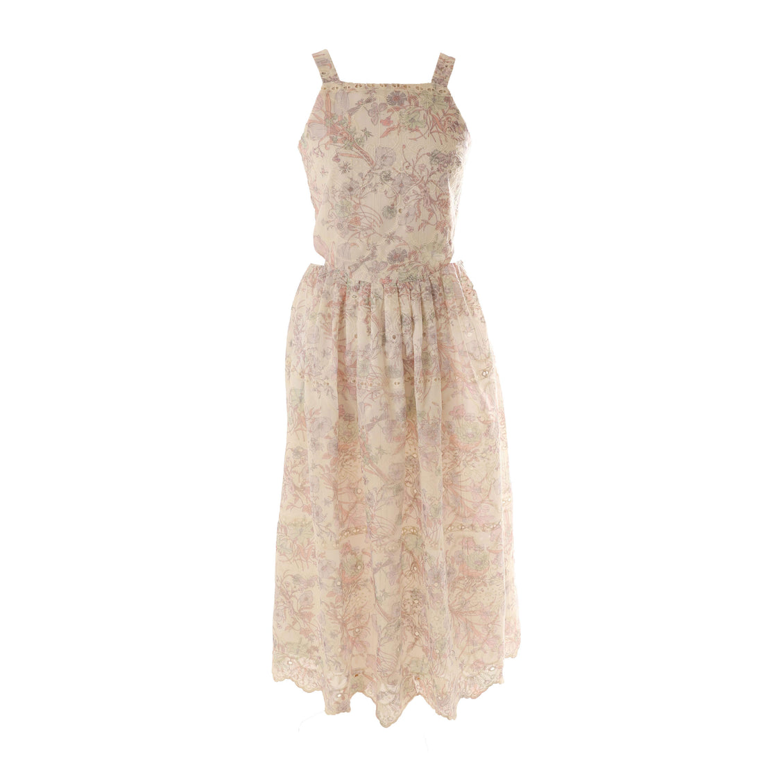 HEV Sage Rounded Waist Pleated Dress