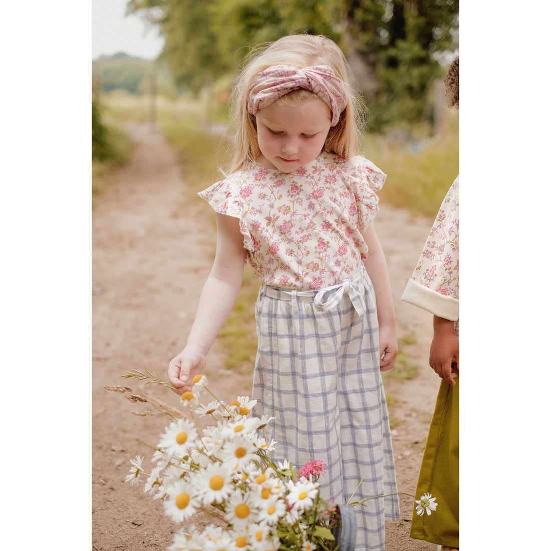 Louise Misha Pink Daisy Garden Yuriria Headband