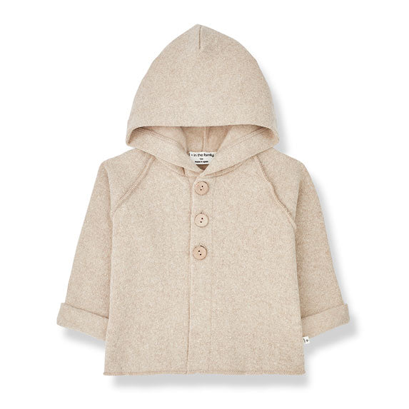 1+ in the Family Beige Herve Hooded Jacket