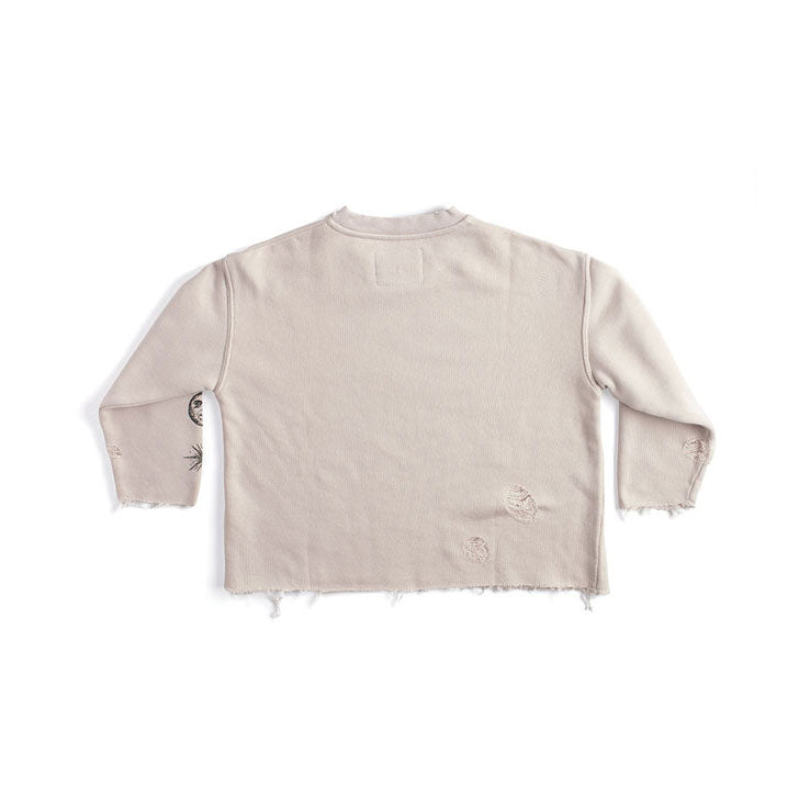 Nununu Smokey Natural Deconstructed Sweatshirt