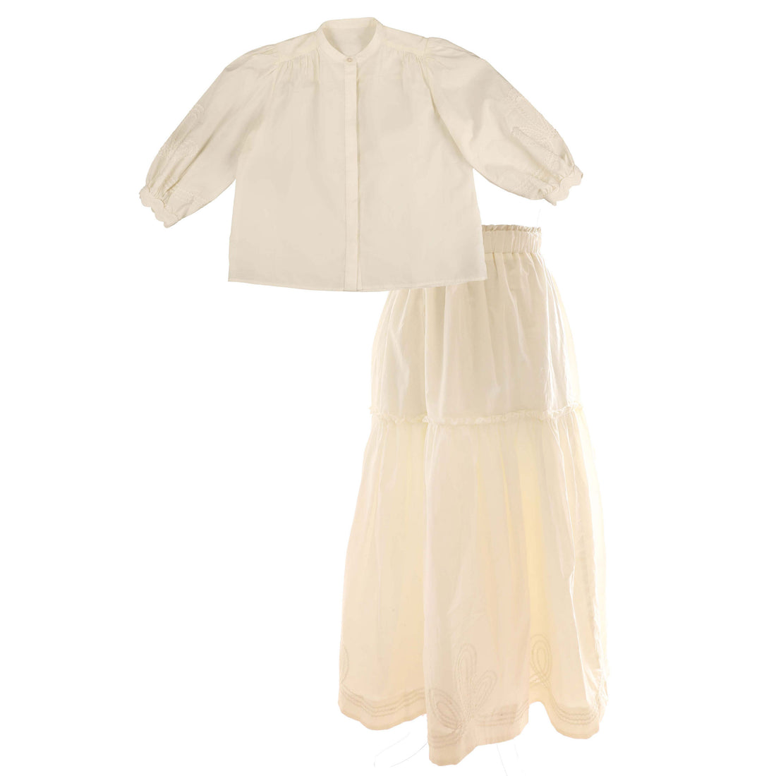 HEV Vanilla Ric Rac Shirt Set