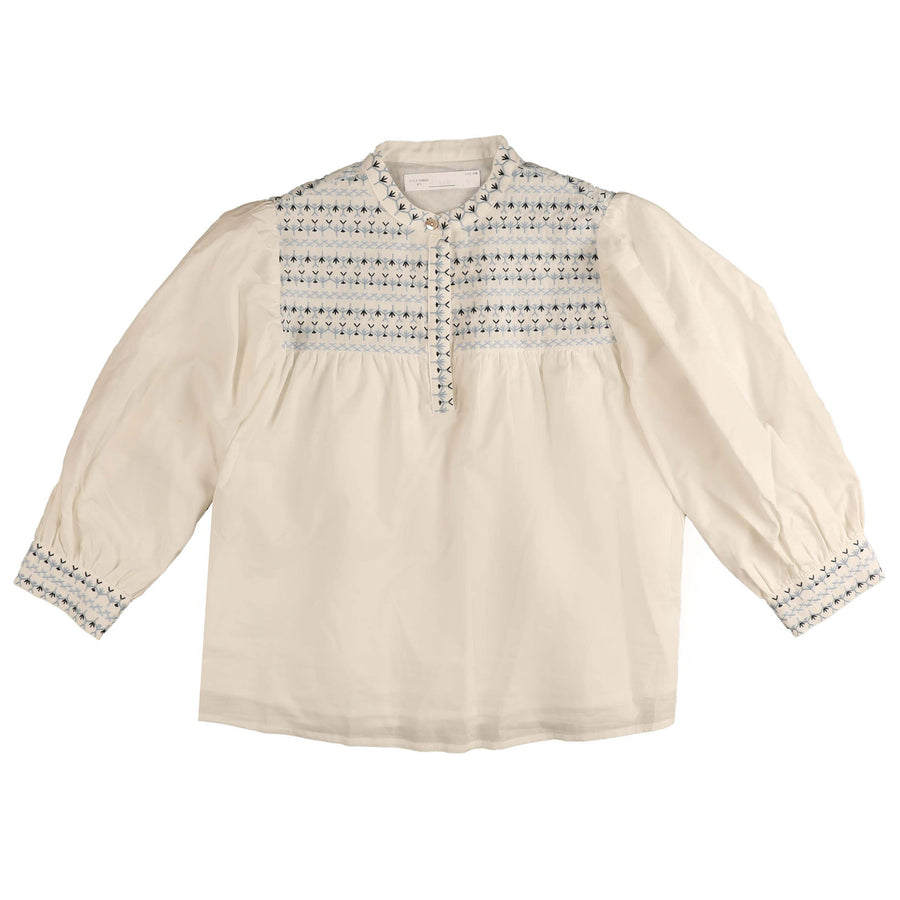 HEV White Embroidery Detail Shirt