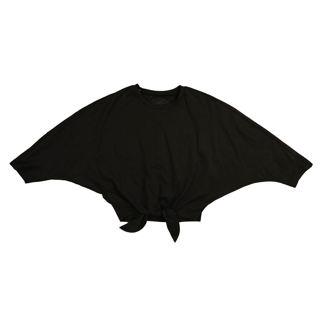 HEV Black Front Tied T-Shirt