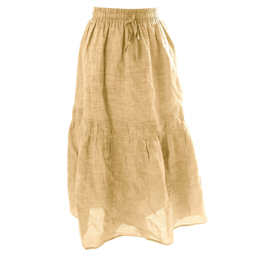 HEV Vanilla Tiered Drawstring Skirt