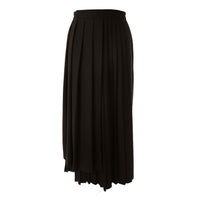 HEV Black Silk Wrap Pleat Skirt
