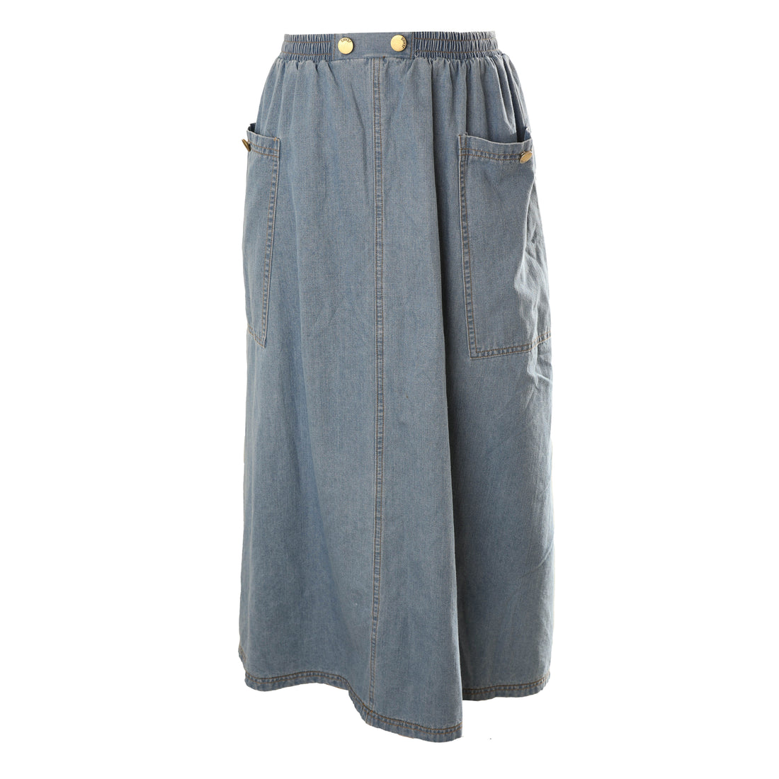 HEV Light Blue Big Pockets Denim Skirt