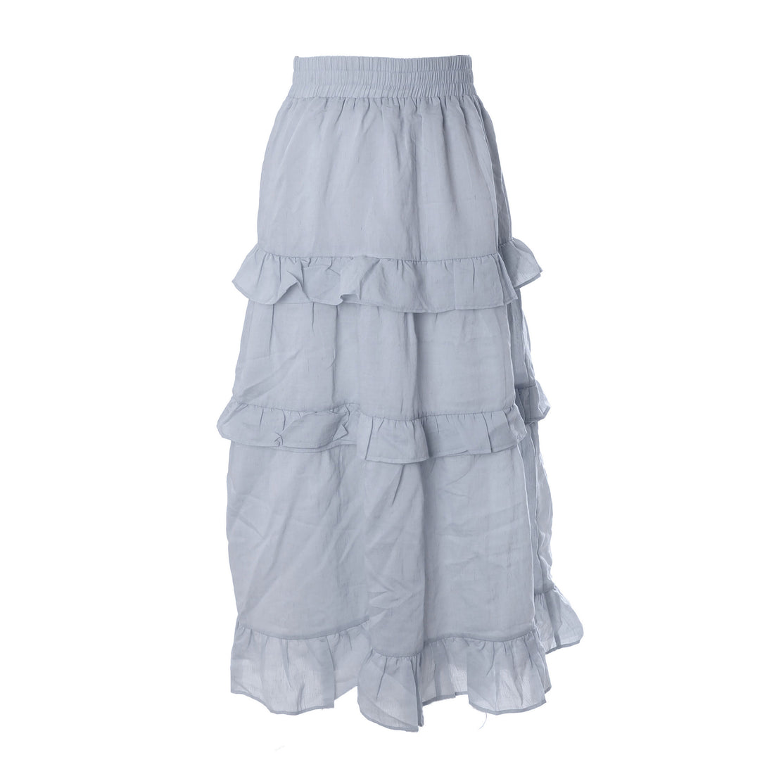 HEV Light Blue Tiered Ruffle Skirt