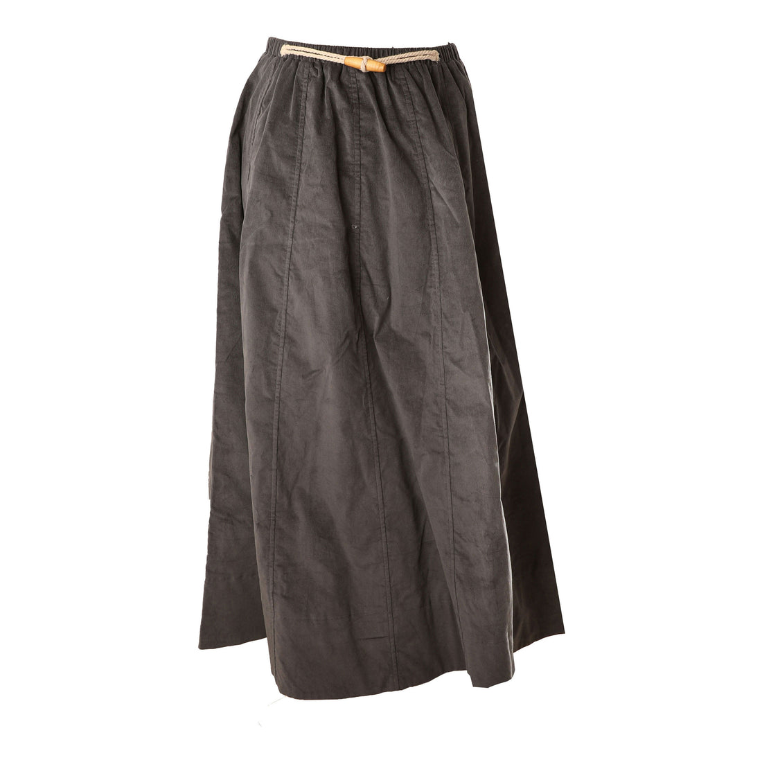HEV Charcoal Paneled Cord Skirt
