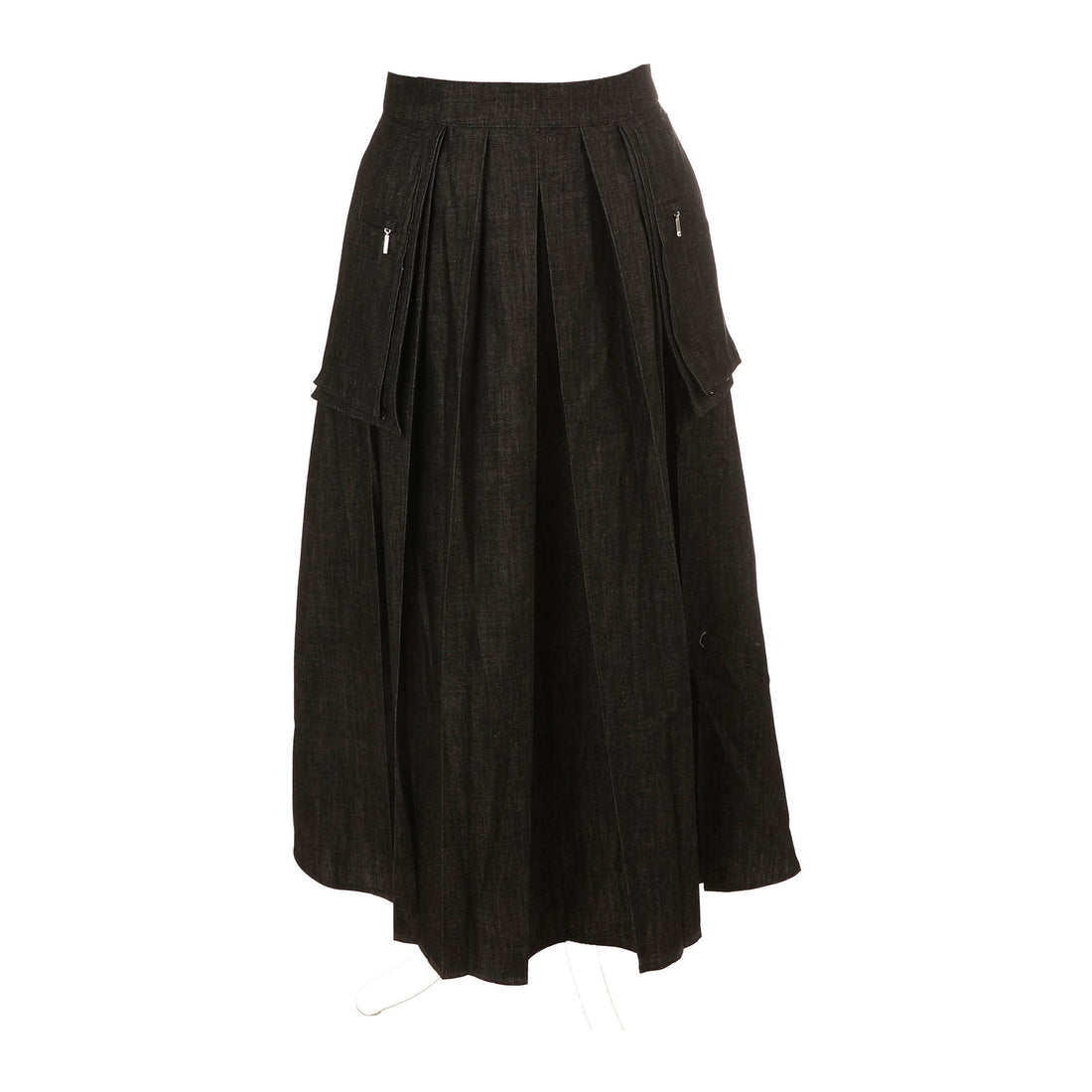 HEV Black Utility  Pleated Skirt