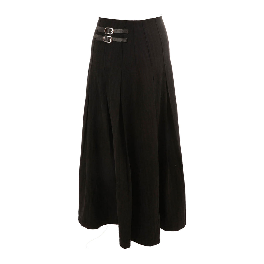 HEV Black Buckle Skirt