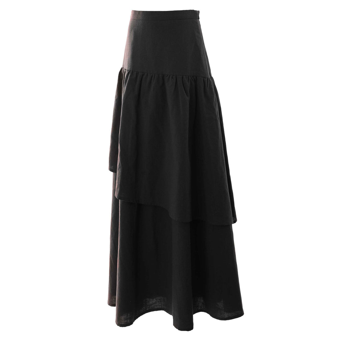 Hev Black Asymetric Layered Skirt