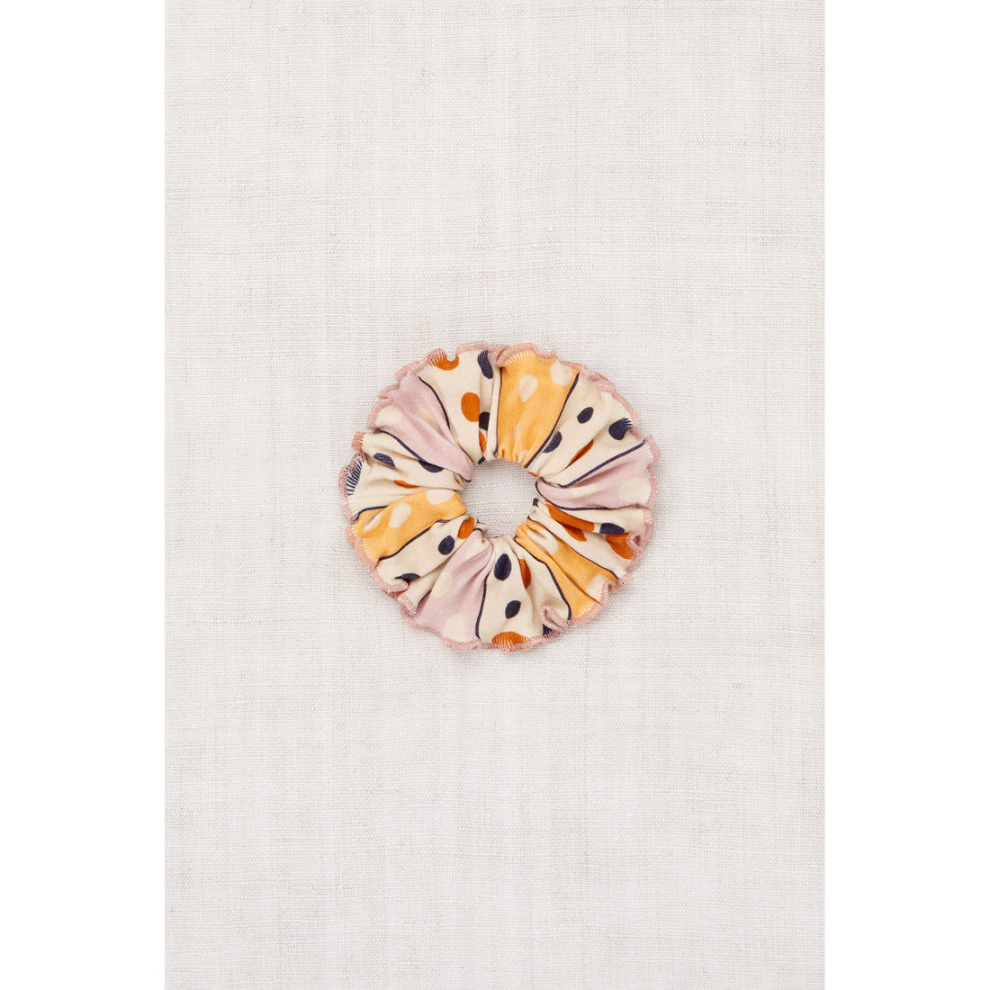Misha and Puff Frangipani Polka-Stripe Hair Scrunchie