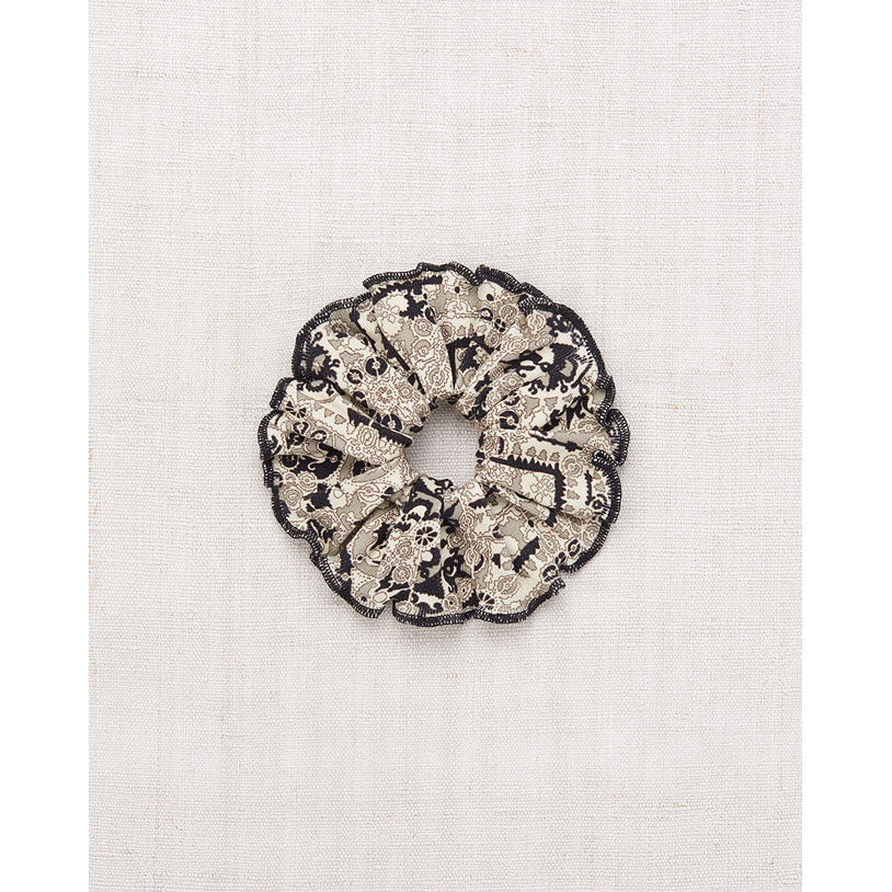 Misha and Puff Seal Gray Medallion Hair Scrunchie
