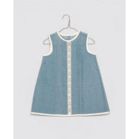 Little Cotton Clothes Eggshell Velvet Hannah Dress
