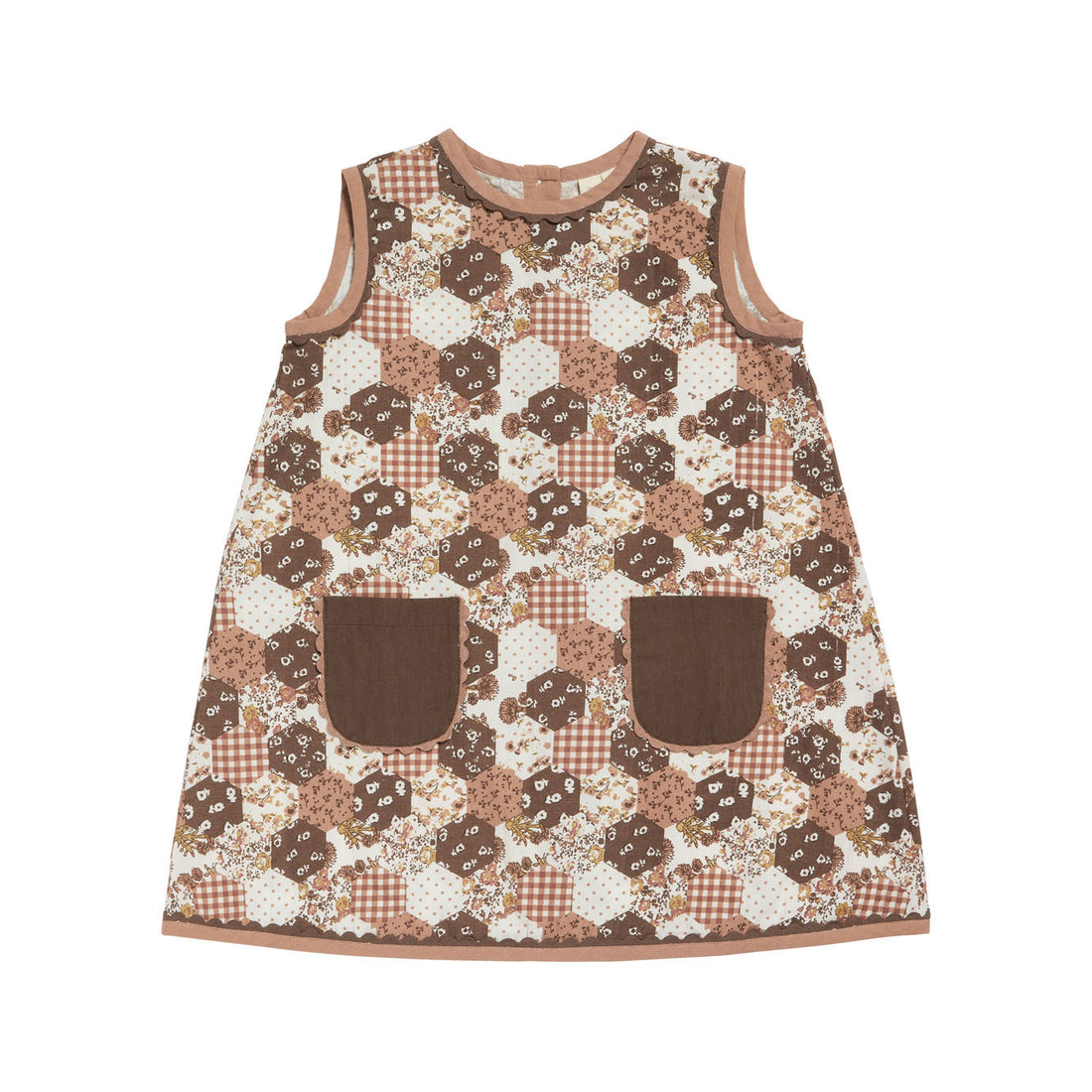 Little Cotton Clothes Hannah Patchwork Print Dress