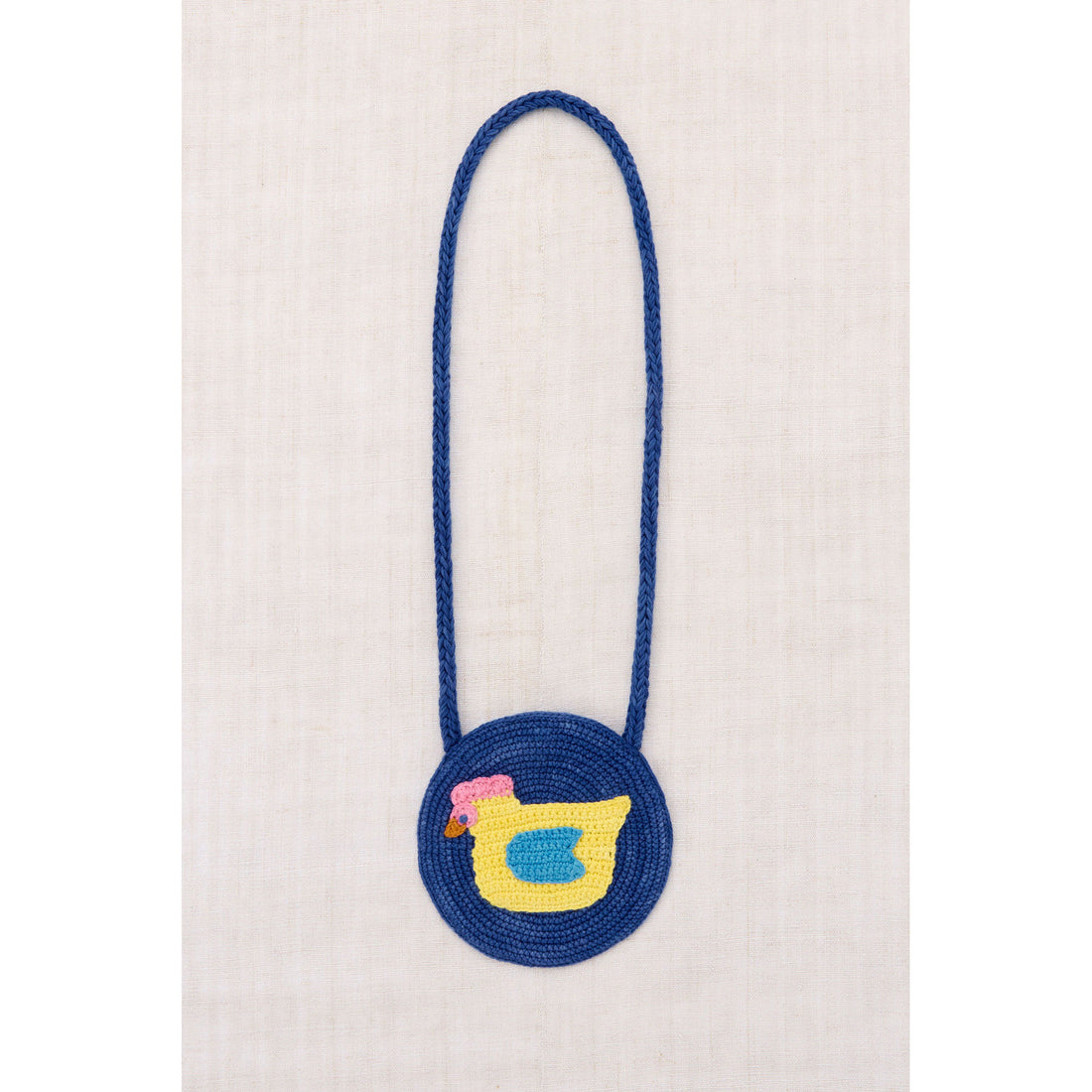 Misha and Puff Blue Ribbon Hen Circle Bag