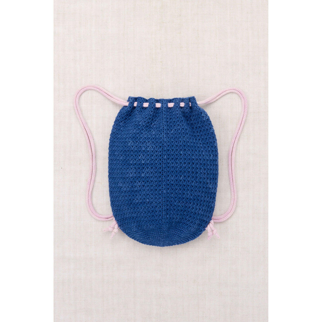 Misha and Puff Blue Ribbon Horse Drawstring Bag
