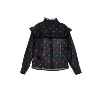 Philosophy Black/Red Cherry Blouse