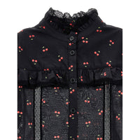 Philosophy Black/Red Cherry Blouse