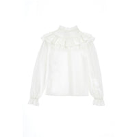 Philosophy White Ruffles  Blouse