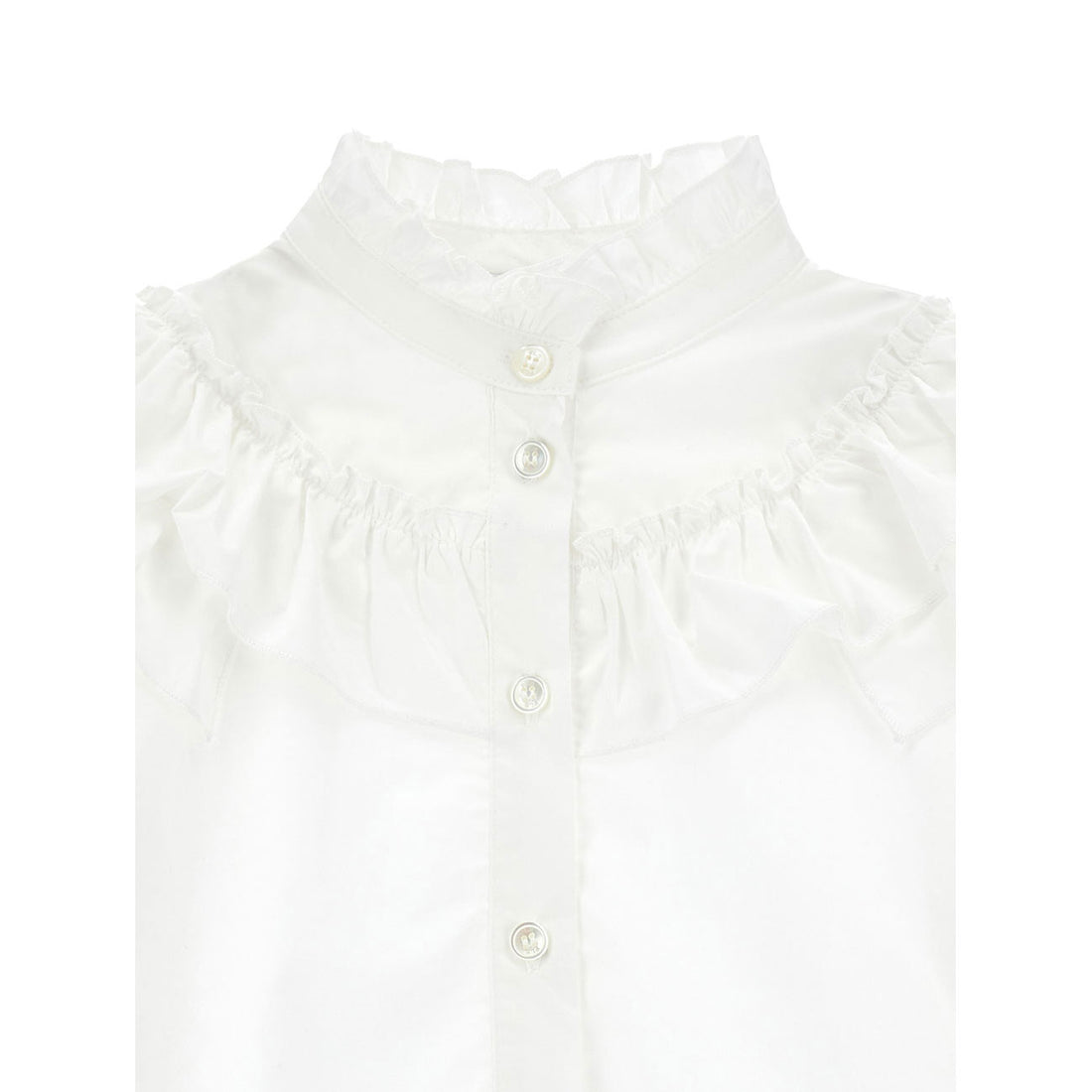 Philosophy White Ruffles  Blouse