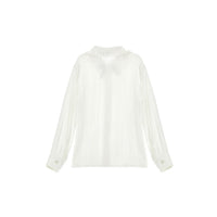 Philosophy White Bow Blouse