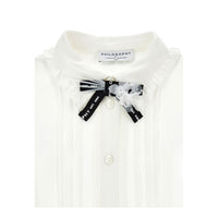 Philosophy White Bow Blouse